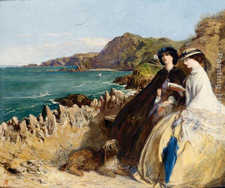 By the Seaside painting - Abraham Solomon By the Seaside art painting